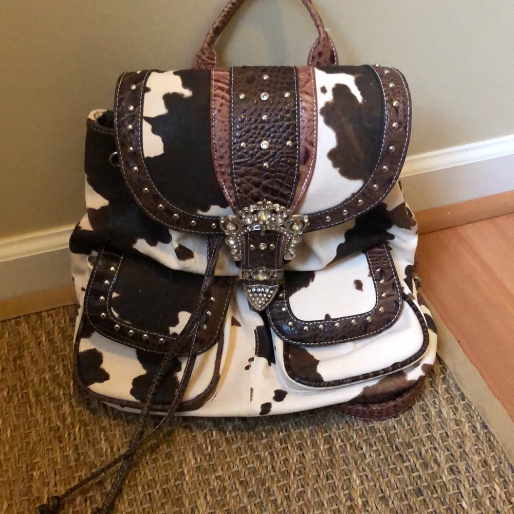 Cow print Backpack